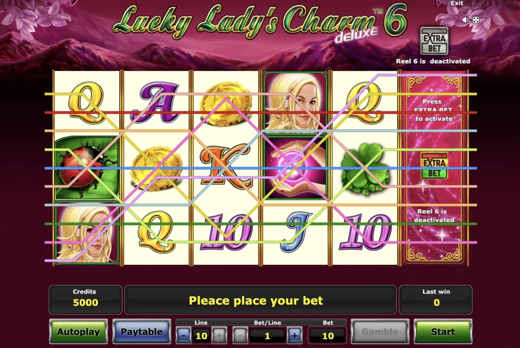 juegos de tragamonedas lucky lady's charm lineas