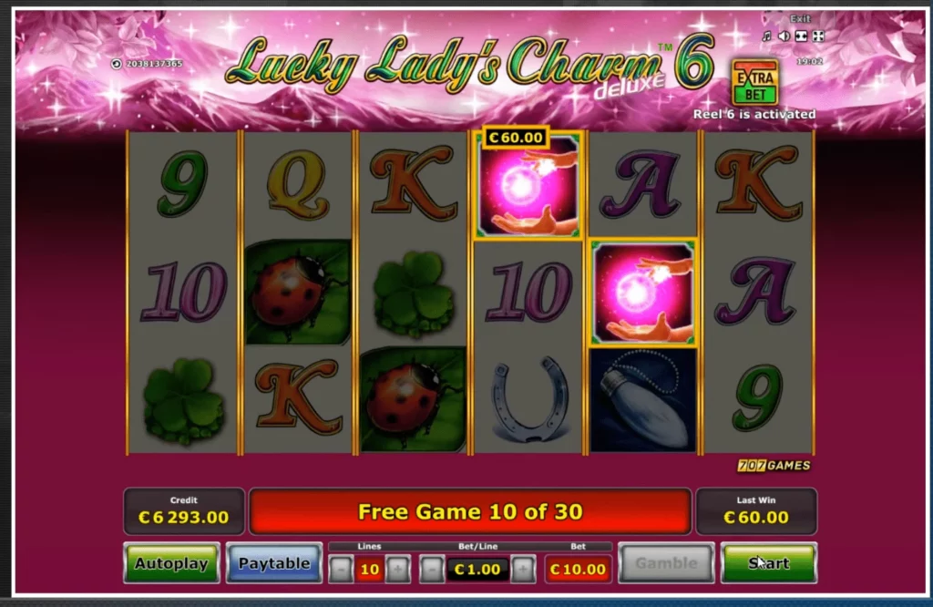 Atrévete a descubrir la suerte con Lucky Lady's Charm Deluxe